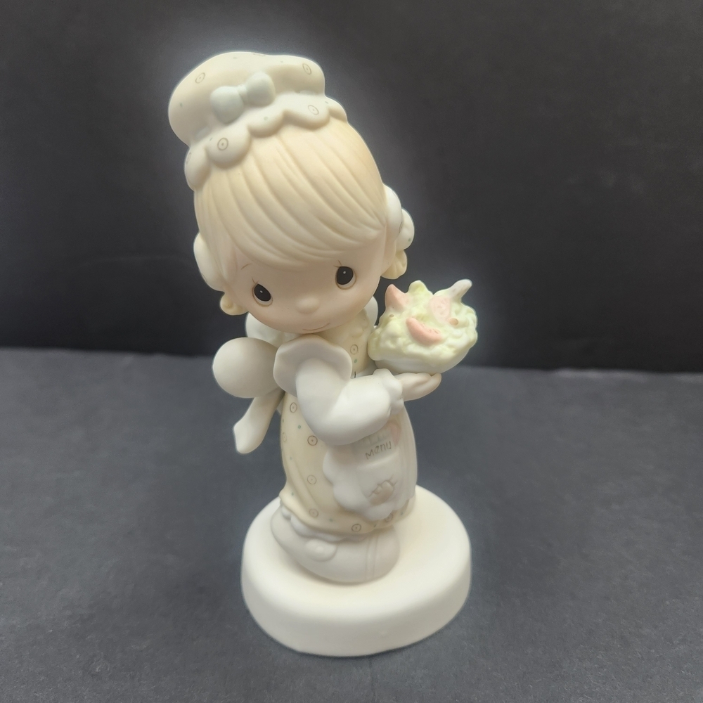 1981 Precious Moments "There Is Joy In Serving Jesus" Figurine E-7157